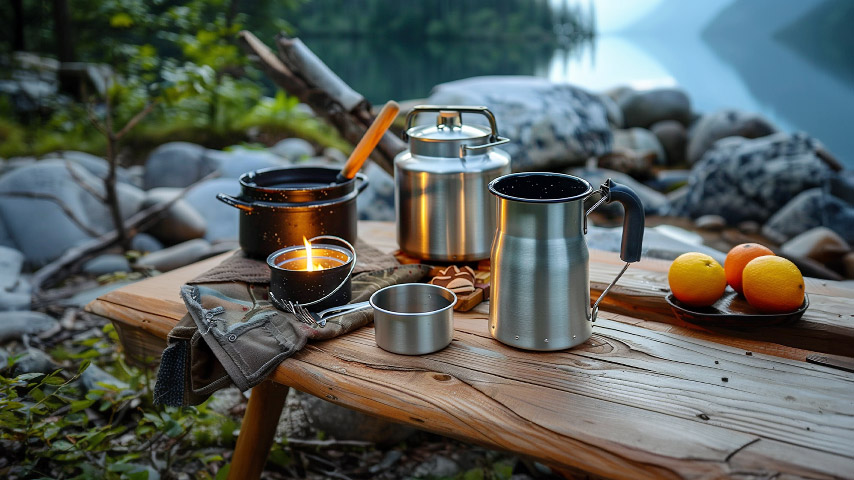 Посуда для туризма и барбекю